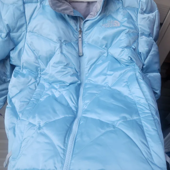 The North Face Womens Light Blue Puffer Jacket Size Medium - Picture 4 of 12